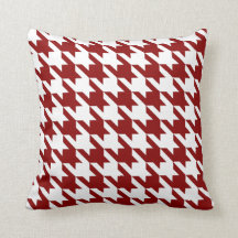 Vit Röd Pied De Poule Houndstooth