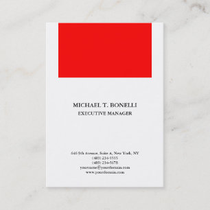 Vit röd professionell minimalistisk vanlig elegant visitkort
