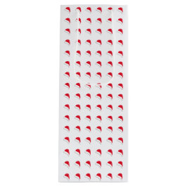 vit röd Santa Hat mönster jul