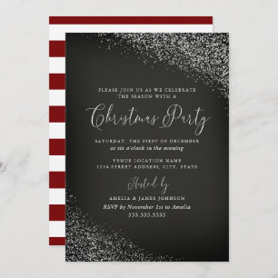 Vit röd Snö-jul, färgtavla Inbjudningar