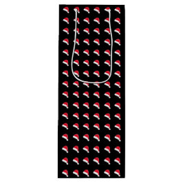 vit röd svart Santa Hat mönster jul