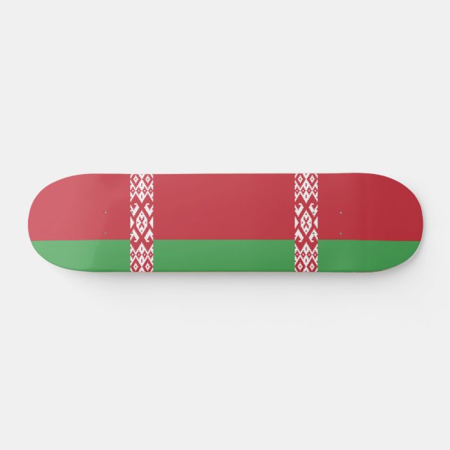 Vit-Röd-Vit Flagga Mini Skateboard Bräda 18,5 Cm (Horz)