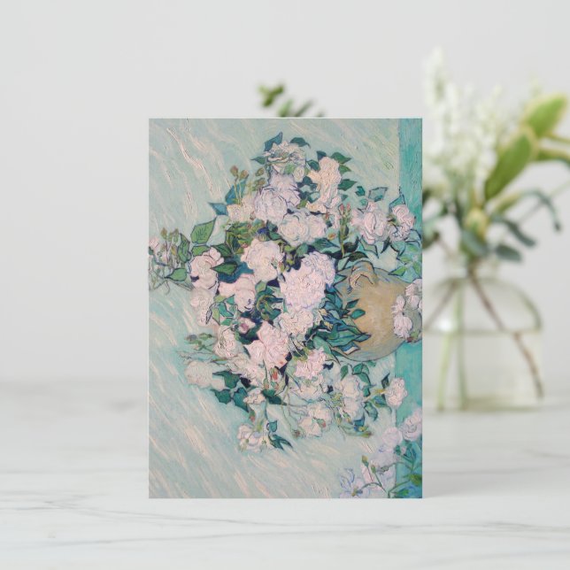 Vit ros-1890-Vincent van Gogh (Stående Fram)