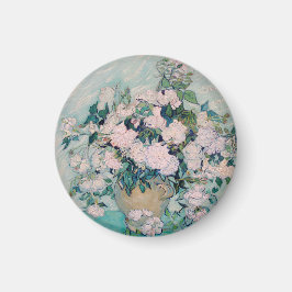 Vit ros-1890-Vincent van Gogh Magnet