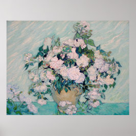 Vit ros-1890-Vincent van Gogh Poster