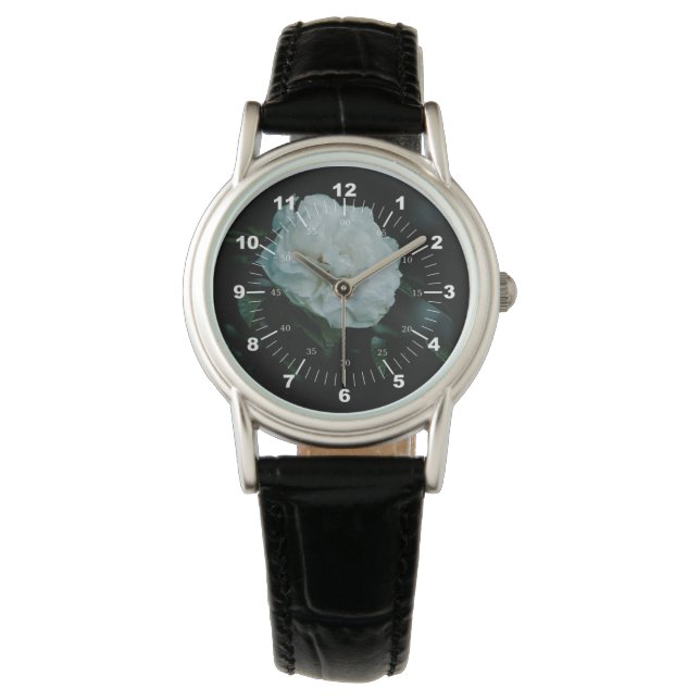 Vit ros armbandsur (Framsida)