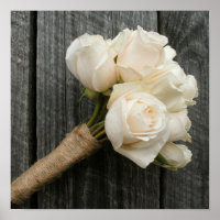Vit ros & Barnwood