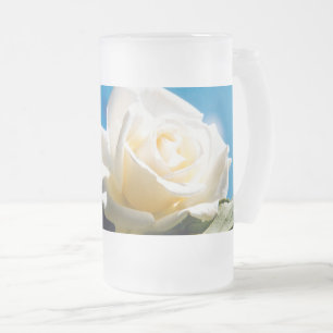 Vit ros Beauty Frostat Ölglas