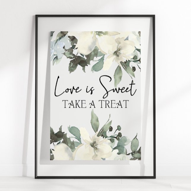 Vit ros Blommigt Bröllop Kärlek är en svensk förde Poster (Skapare uppladdad)