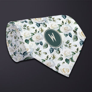 Vit ros Blommigt Slips