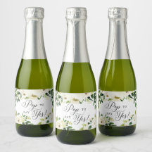 Vit ros Bridesmaid Frieri Pop att säga ja