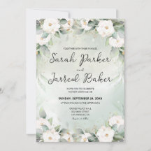 Vit ros Eucalyptus Löv Bröllop