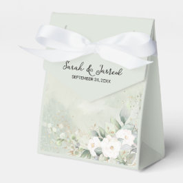 Vit ros Eucalyptus Löv Bröllop Presentaskar