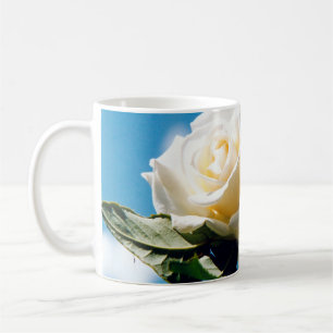 Vit ros - Firande av livet Kaffemugg
