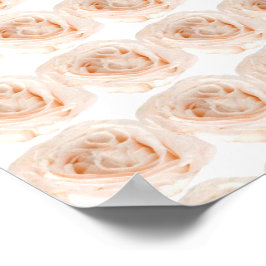 Vit ros Flower Poster