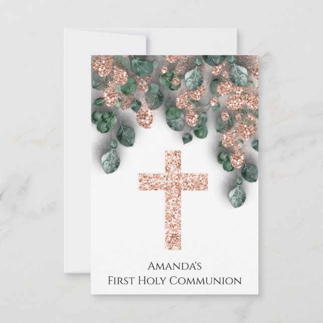 Vit ros, första Heligan, kommunfullmäktige Christi Inbjudningar (Baksida)