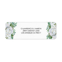 Vit ros Greenery Foliage Bröllop