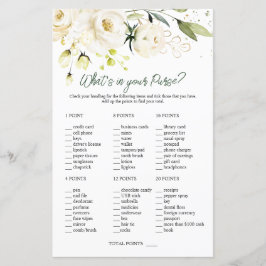 Vit ros Greenery Möhippa What's in Your Purse