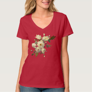 Vit ros hop t shirt
