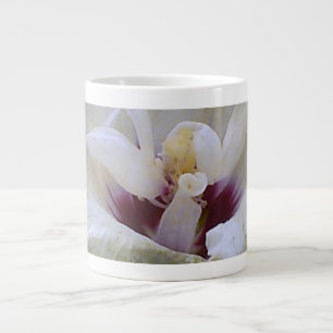 Vit ros jumbo mugg