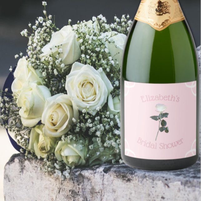 Vit Ros Kronblad Rosa Bröllopsdusch (Skapare uppladdad)