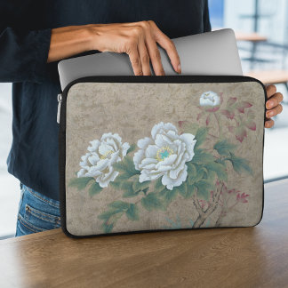 Vit ros laptop fodral