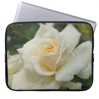 Vit ros laptop fodral