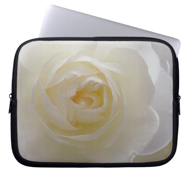 Vit ros Laptop sleeve Romantic Ro Tablet Fodral (Framsidan)
