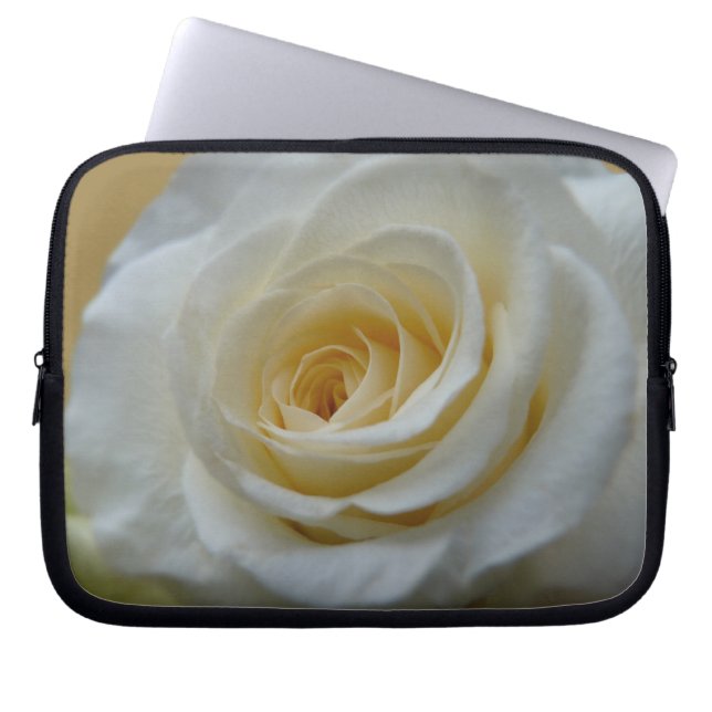 Vit ros Laptop sleeve Romantic Ro Tablet Fodral (Framsidan)