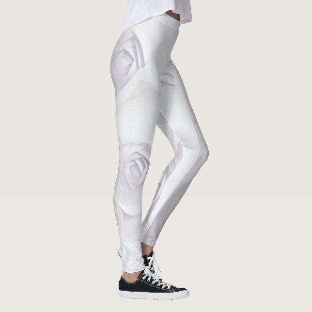 Vit ros leggings (Höger)