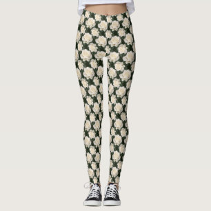 Vit ros leggings