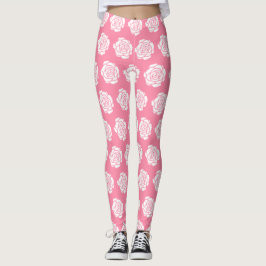 Vit ros Leggings