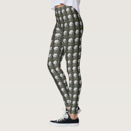 Vit ros leggings