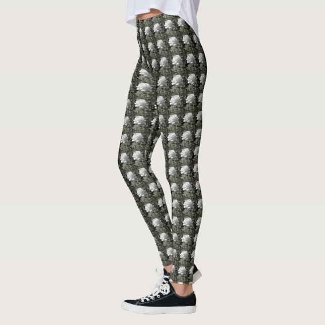 Vit ros leggings (Vänster)