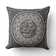 Vit ros Mandala - Pillow