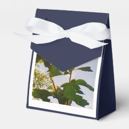 Vit ros marinblått presentaskar