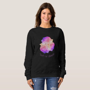 Vit ros med Raindrops Bouquet-Personlig T Shirt