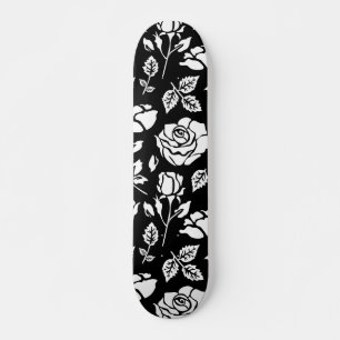 Vit ros mini skateboard bräda 18,5 cm