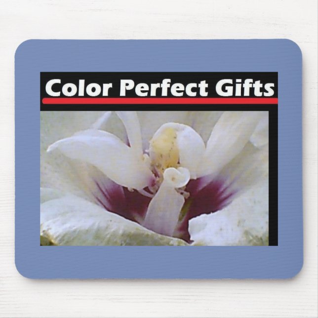 Vit ros musmatta (Framsidan)