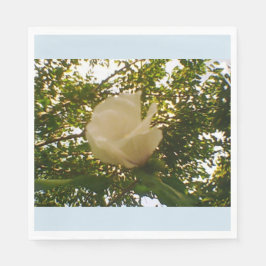 Vit ros pappersservett