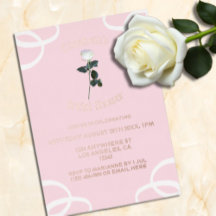 Vit ros Petal Rosa Möhippa