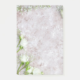 Vit ros post-it block