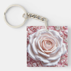 🌹 Vit Ros Punghänge För Elegant Stil 🌹