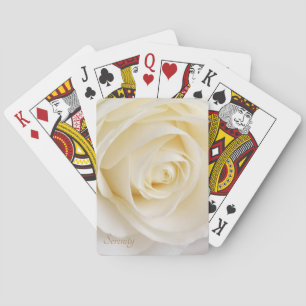 Vit ros Serenity Casinokort