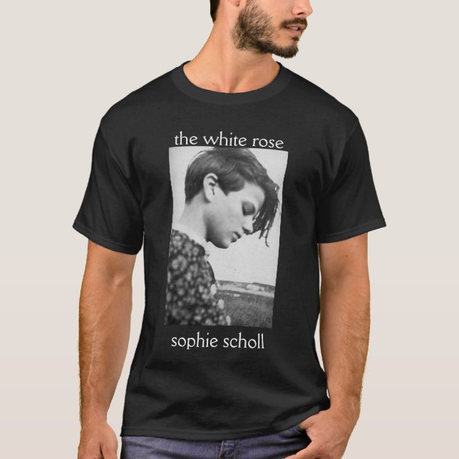 vit ros, sophiescholl tee (Framsida)