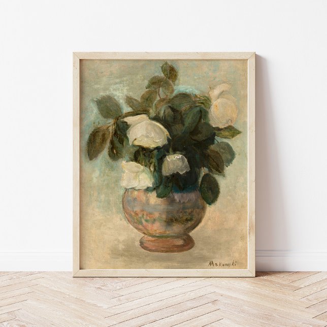 Vit ros | Tadeusz Makowski Poster (Skapare uppladdad)