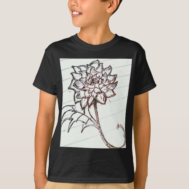 vit ros tee (Framsida)