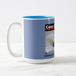 Vit ros Två-Tonad mugg