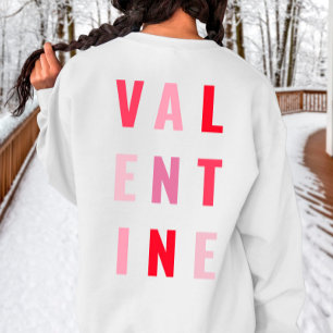 Vit/Rosa Alla hjärtans hjärtans dag T Shirt