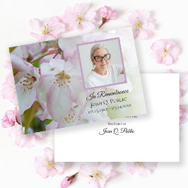 Vit Rosa Flowers Funeral Memorial Sympathy Tack Kort